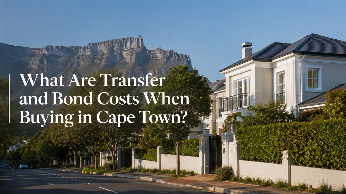 What are transfer and bond costs when buying in Cape Town?
